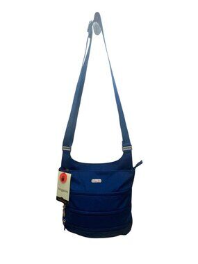 Baggallini Women’s Blue Nylon RFID-Blocking Adjustable Strap Crossbody Bag